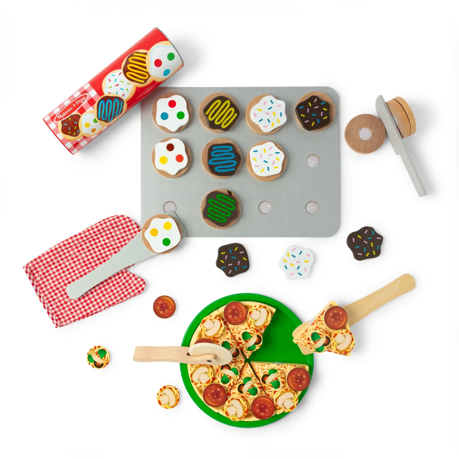 Melissa & Doug Pizza & Cookies Spielessen Holz Bundle