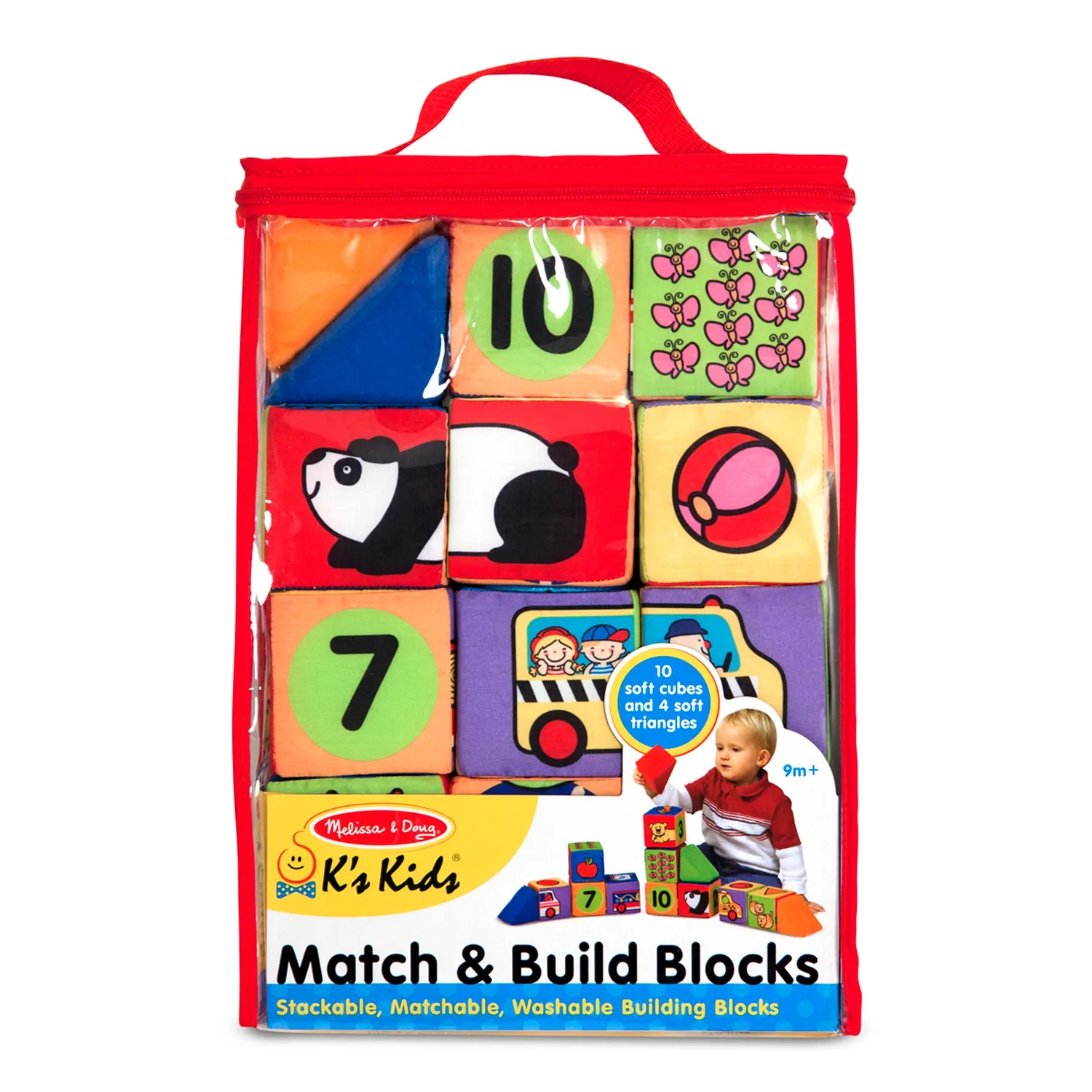 Melissa & Doug K's Kids Match Build Softbausteine 14er weich