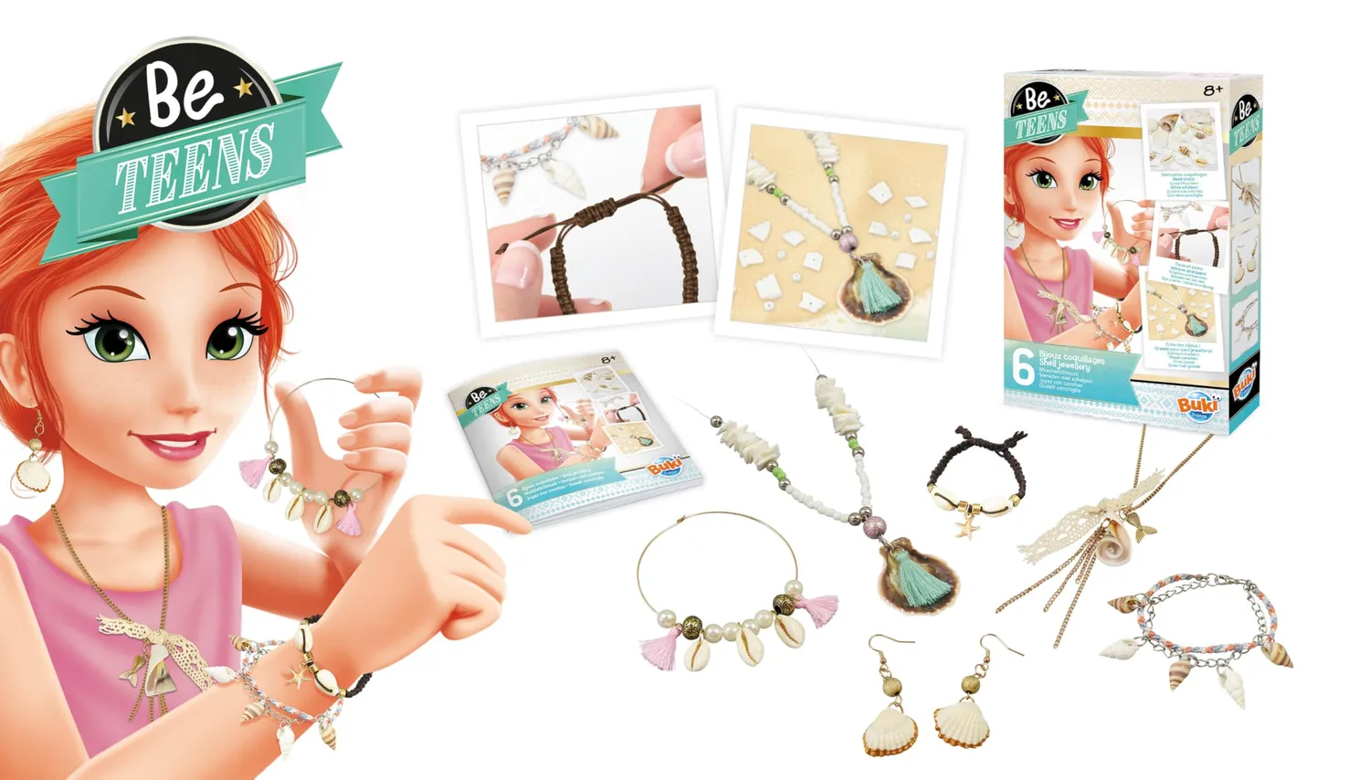 Buki BE122 Muschelschmuck Bastelset 6 Schmuck ab 8 Jahre