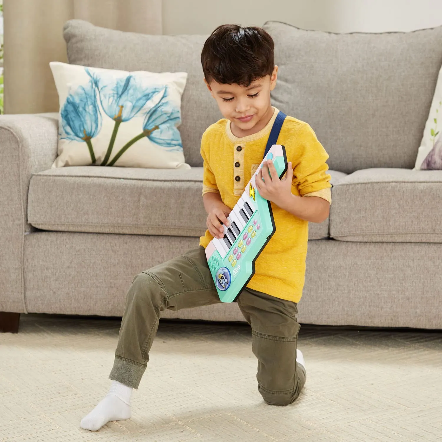 VTech Bluey Keytar Keyboard mit Gurt 10 Melodien 3-6 Jahre