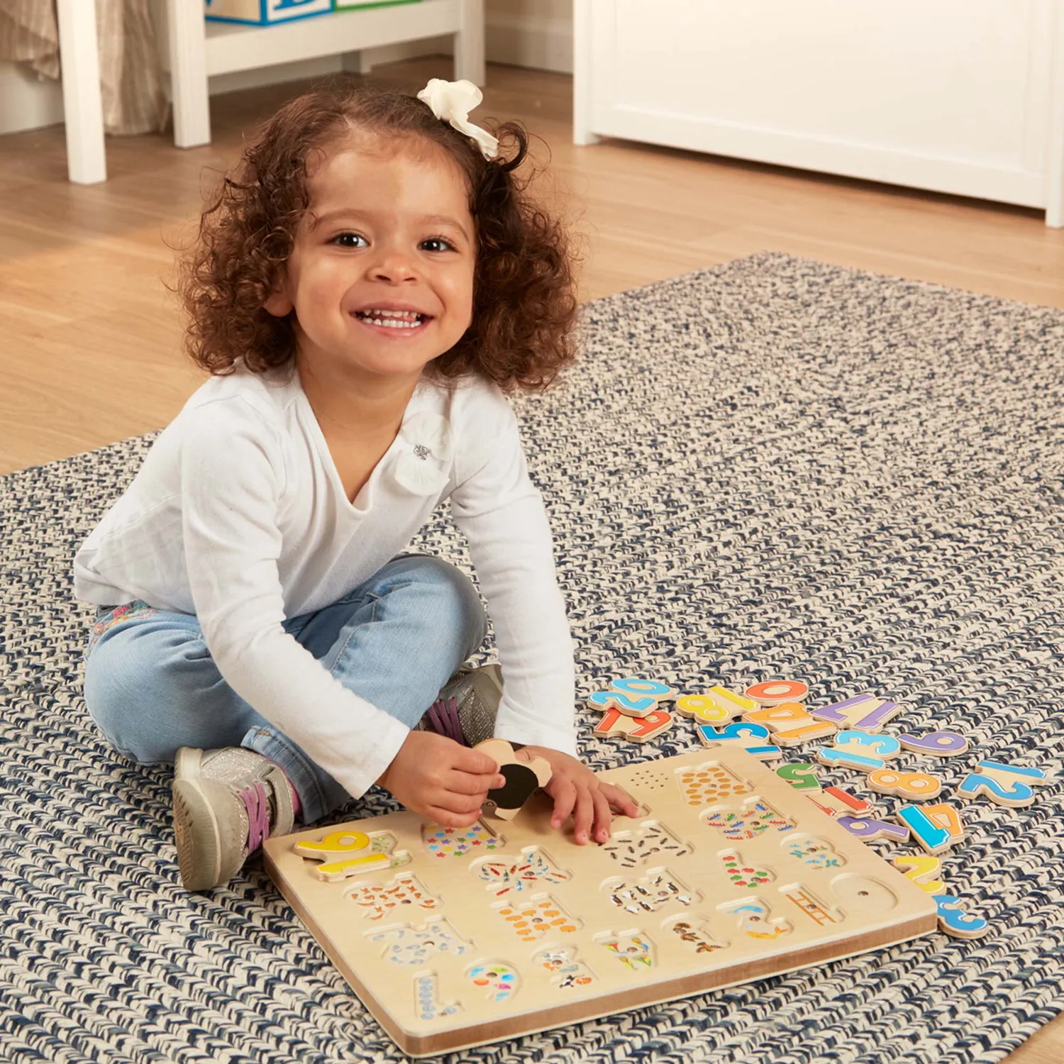 Melissa & Doug Zahlen Soundpuzzle 21 Teile Holz ab 3 Jahre
