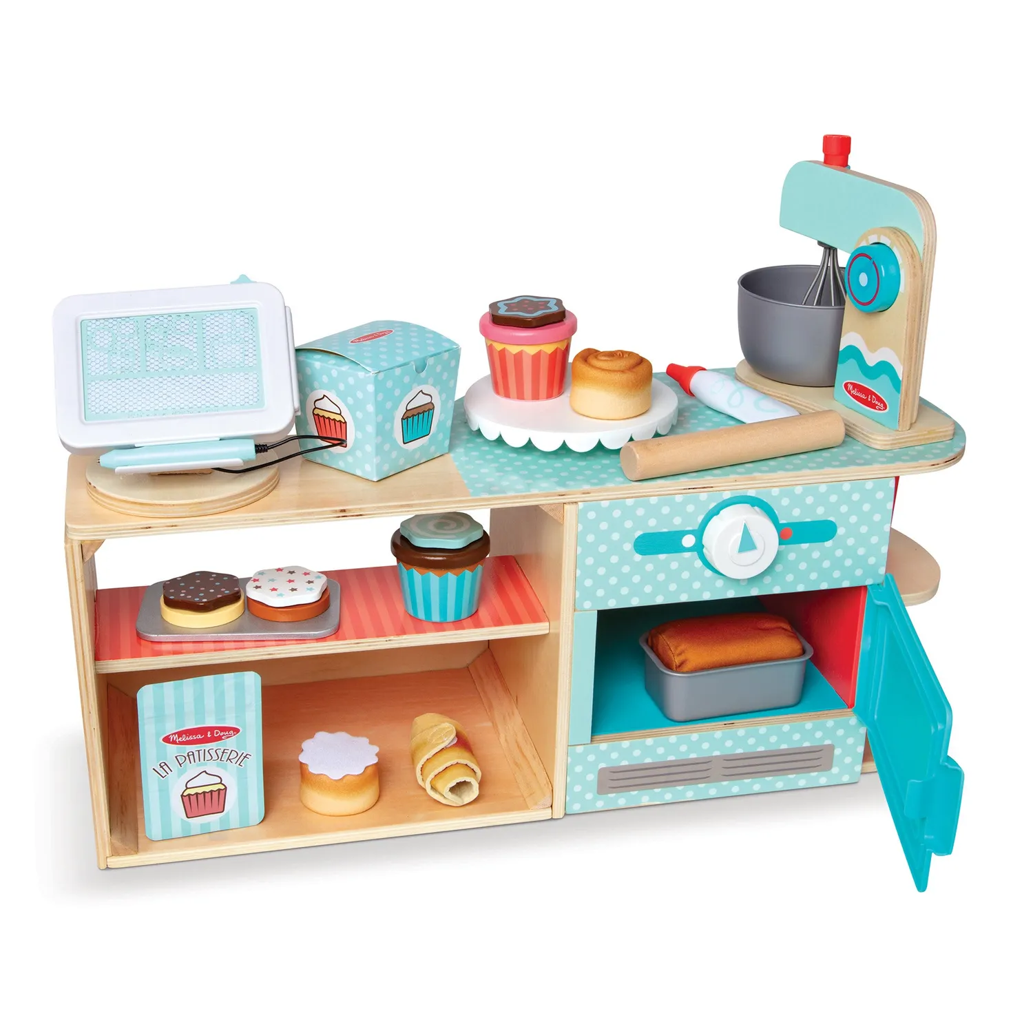 Melissa & Doug La Patisserie Bäckerei Holz 39-tlg Backset