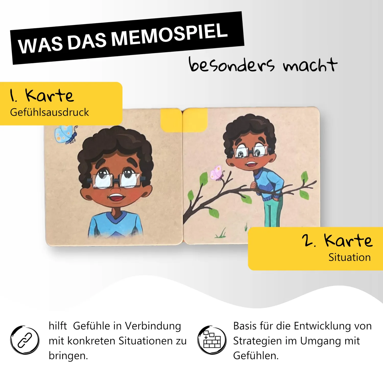 HANNIline Emotionen Memospiel 30 Karten ab 3 Jahren