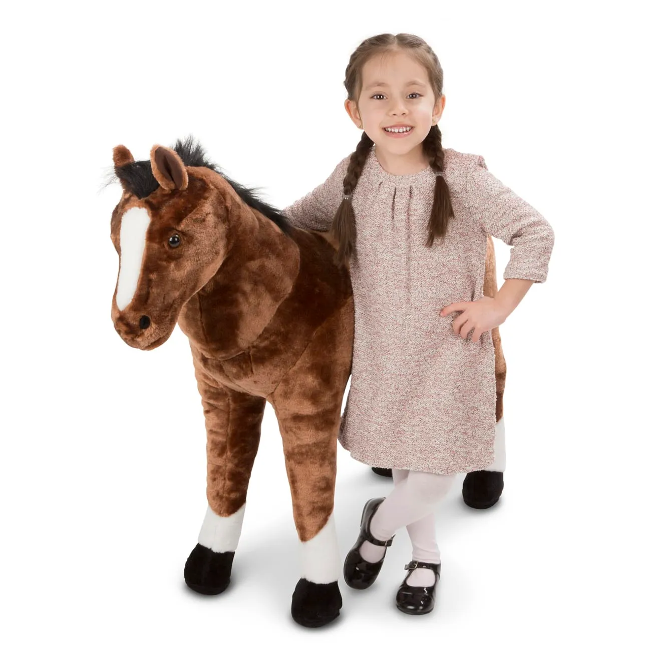 Melissa & Doug Horse Giant Plüschtier Pferd braun 76 cm