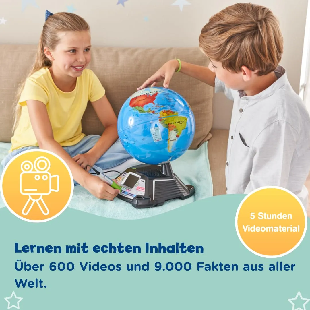 VTech Interaktiver Videoglobus 80-605464 Lernglobus mit Stift