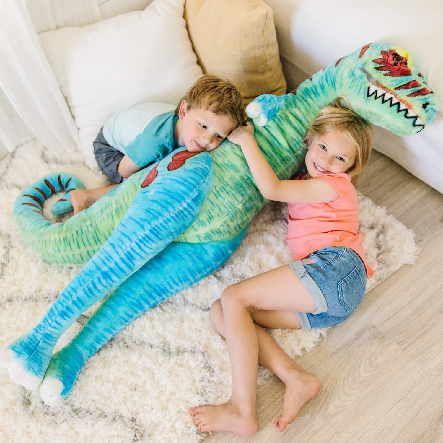 Melissa & Doug T-Rex Plüschtier Riesig 130 cm Stehend