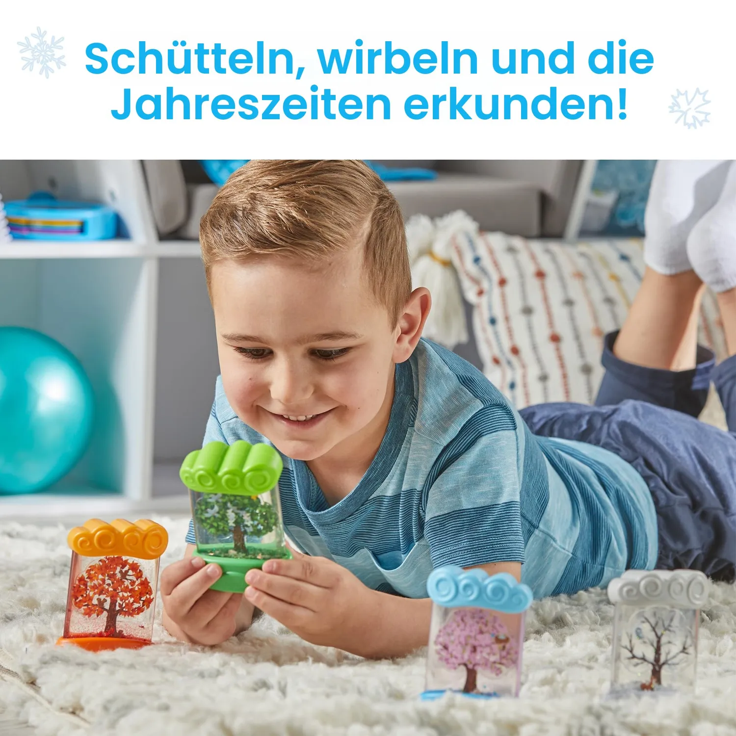 Learning Resources Entdecker-Röhren Jahreszeiten Sensorik 4er Set