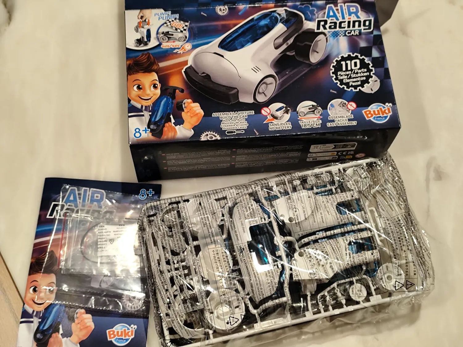 Buki France 7511 Air Racing Car Bausatz Druckluft ab 8 Jahre