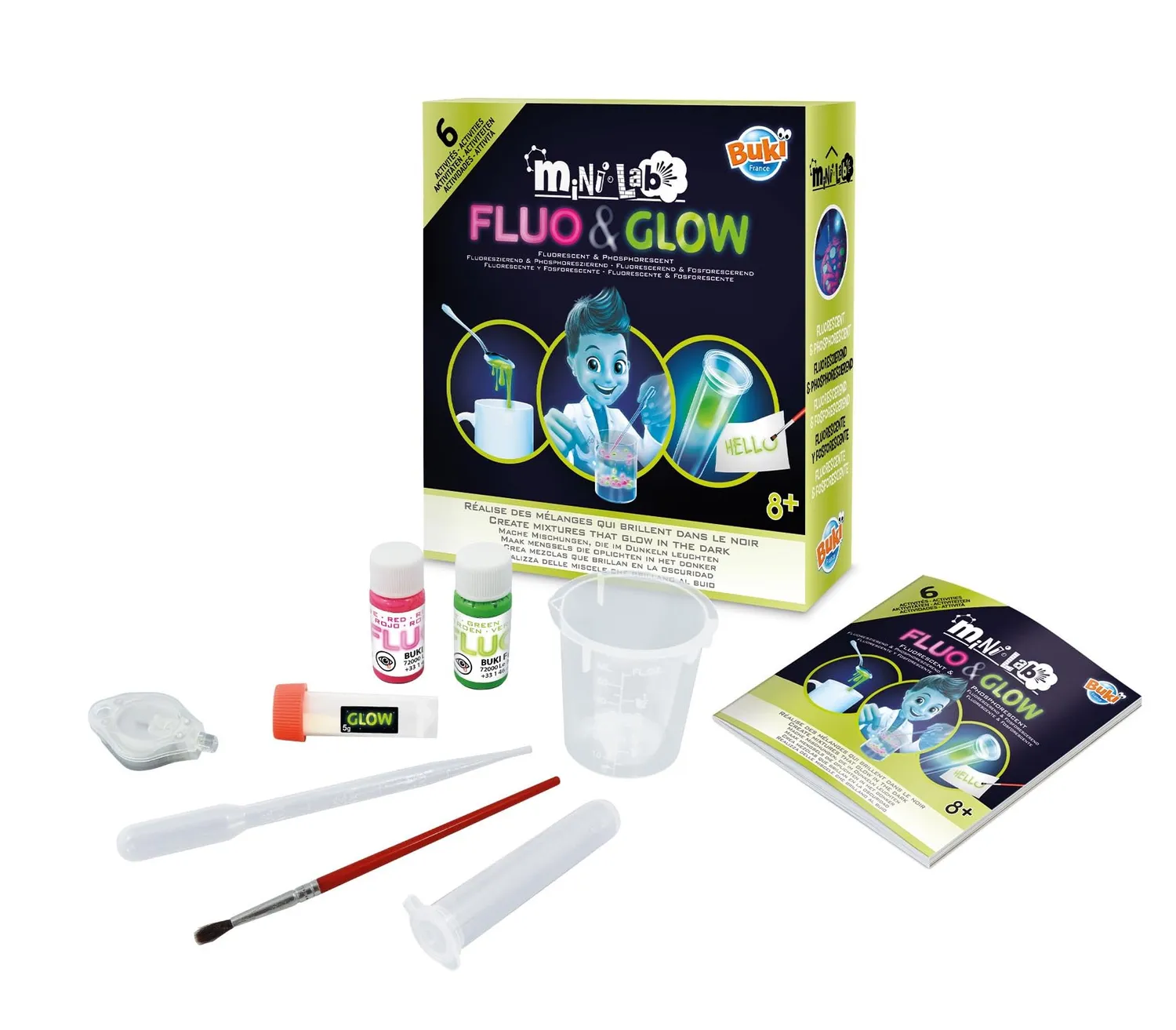 Buki Mini Lab Fosfor & Fluo 3011 Experimentierkasten leuchtend