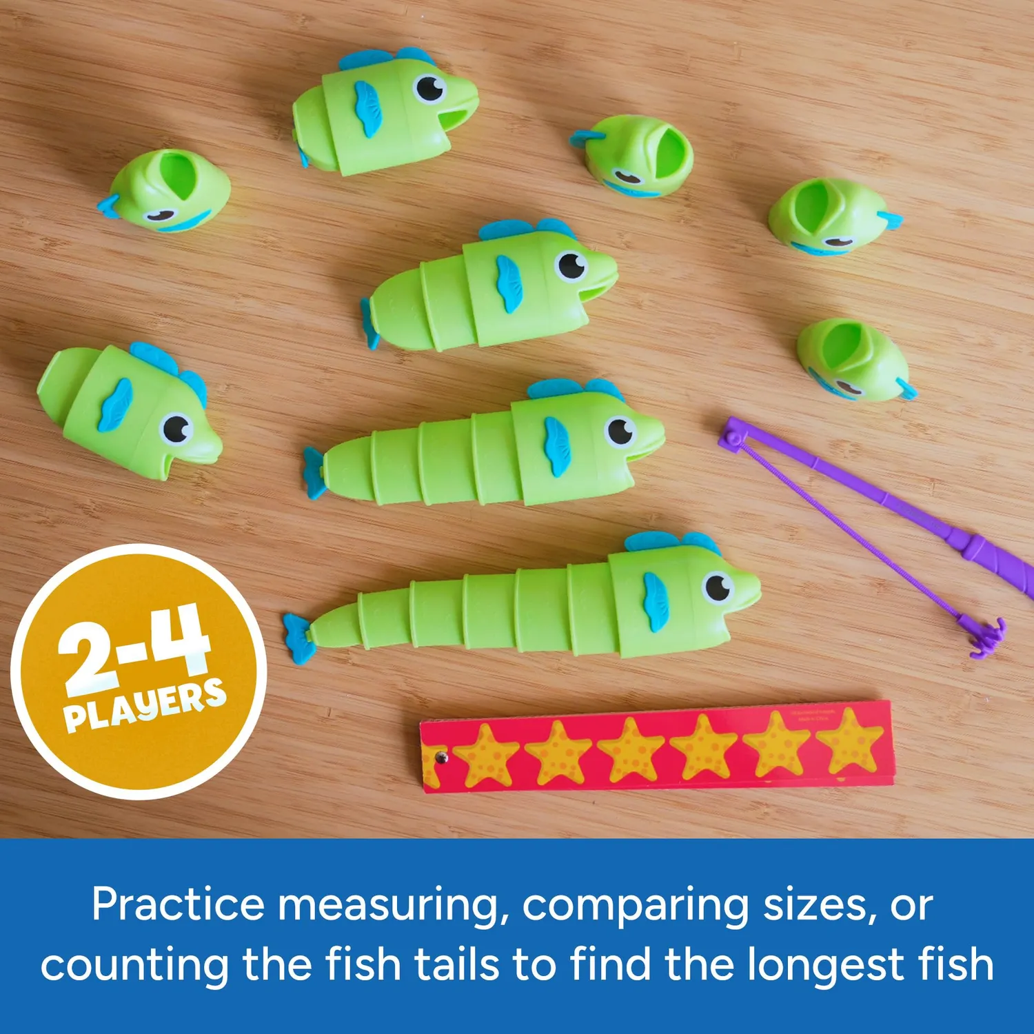 Learning Resources Angelspiel Mathe Fische Messen 2-3 Spieler ab 3