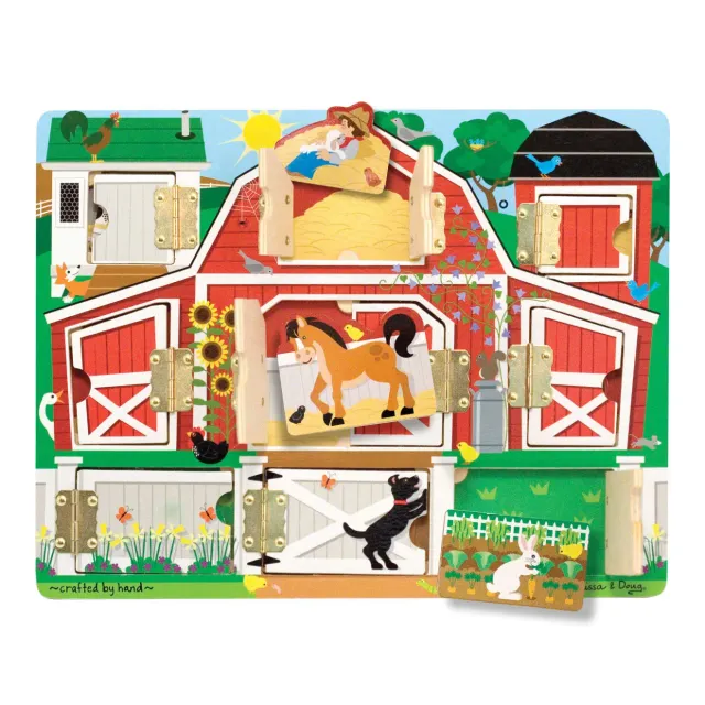 Melissa & Doug Hide & Seek Farm Magnetspiel Holz ab 3 Jahre