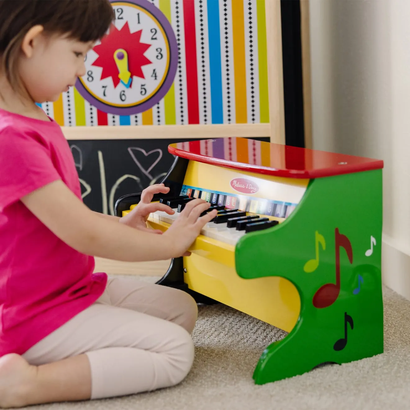 Melissa & Doug Learn-to-Play Klavier 25 Tasten Holz