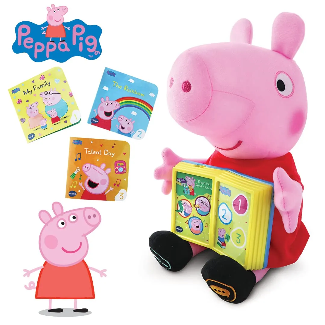 VTech Peppa 80-552222 Plüschtier spanisch mit Hörbüchern