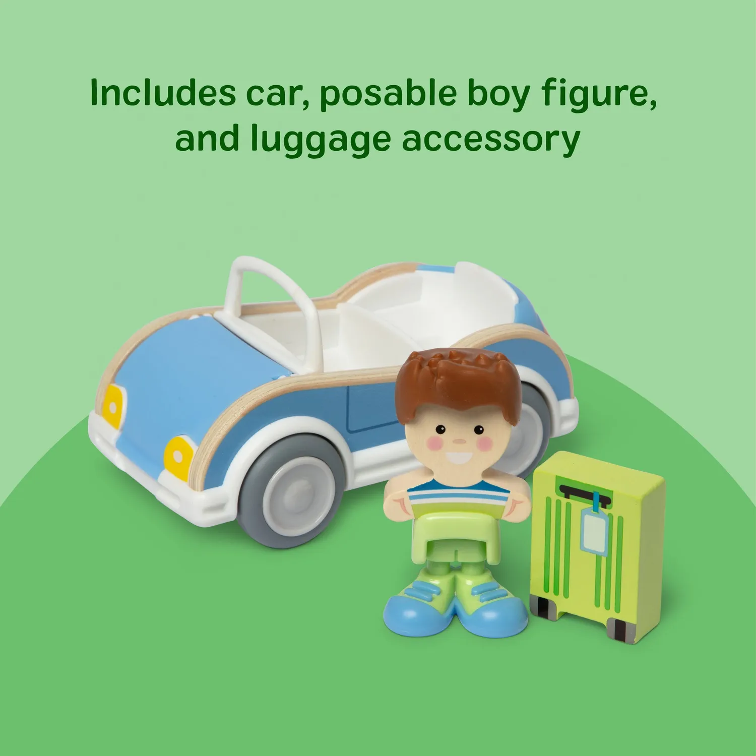 Melissa & Doug Cheery Lane Cabrio Spielauto Holz Junge