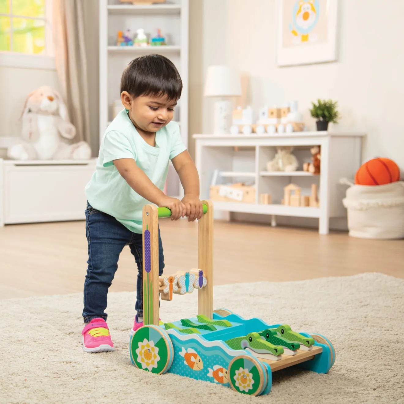 Melissa & Doug First Play Chomp & Clack Alligator Schiebetier Holz