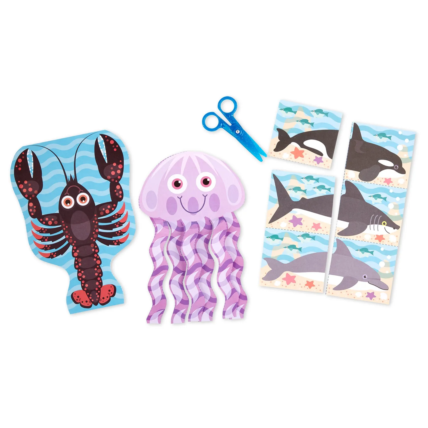 Melissa & Doug Sea Life Scissor Skills Bastelblock Meer ab 4 Jahren