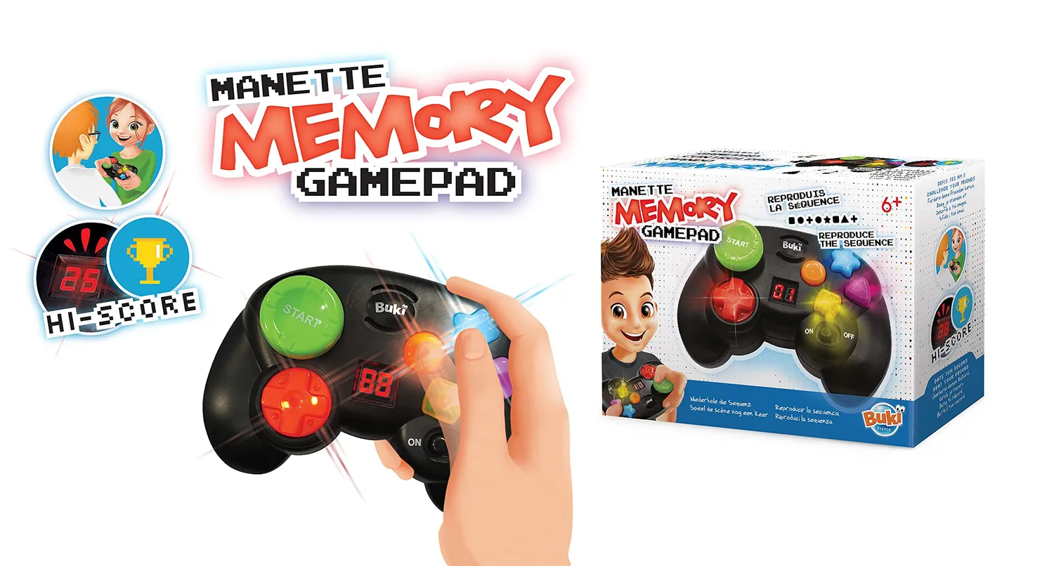 Buki 6209 Gamepad Memory Gedächtnisspiel mit Sound