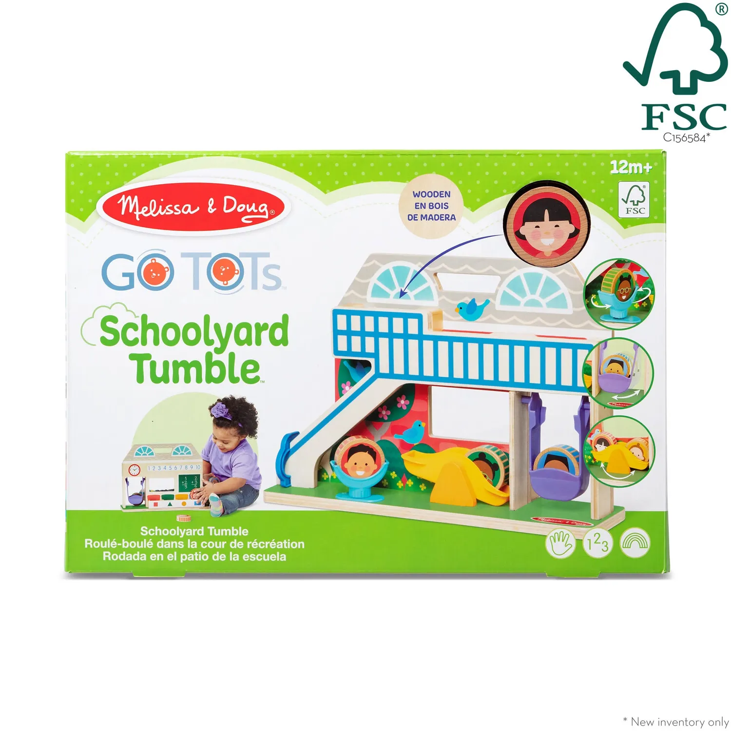 Melissa & Doug GO Tots Schulhof Holzspielzeug ab 12 Monate