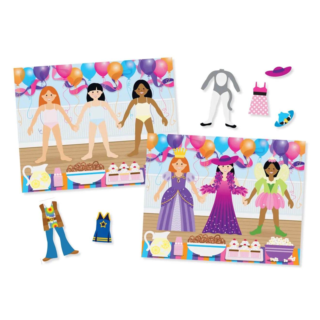 Melissa & Doug Dress-Up Stickerheft 165 wiederverwendbar