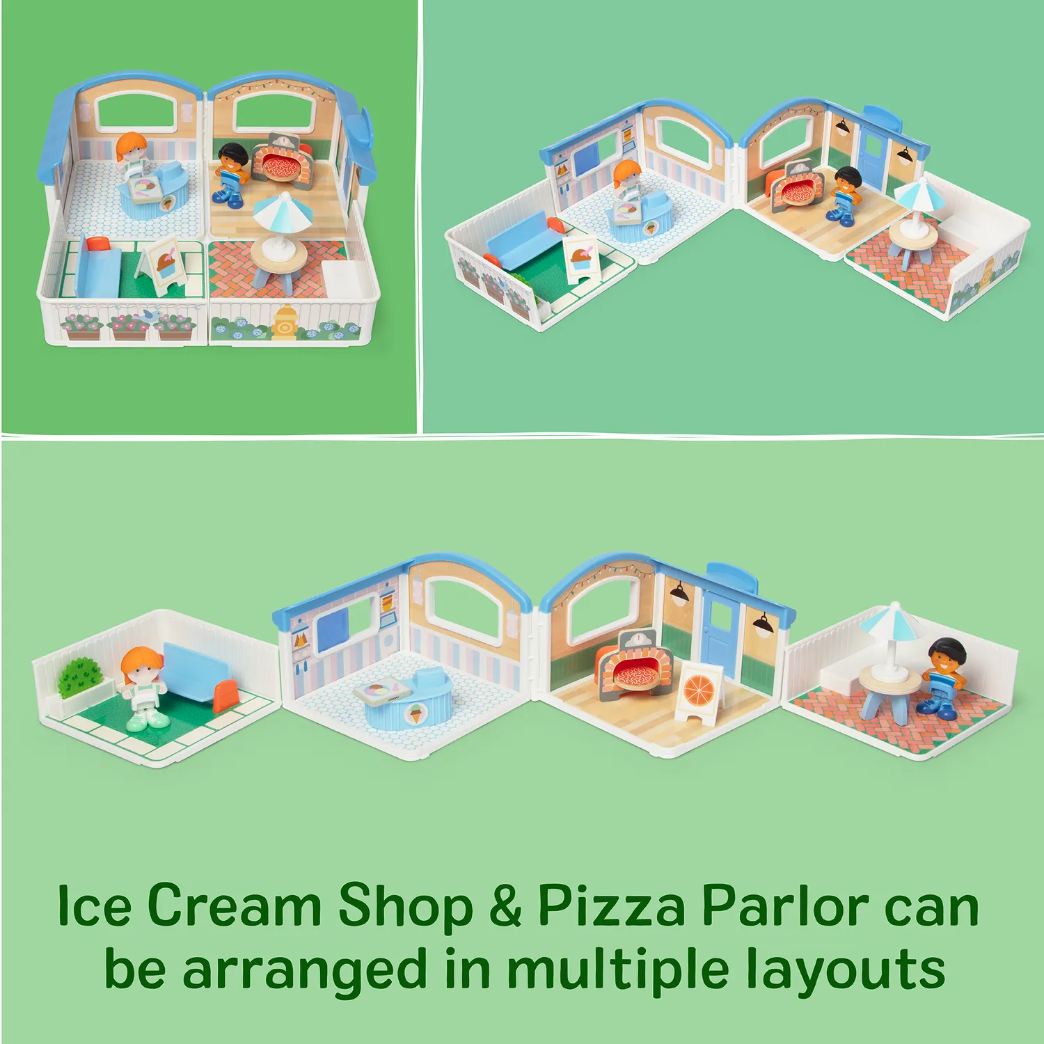 Melissa & Doug Cheery Lane Spielset Pizza Eis Restaurant