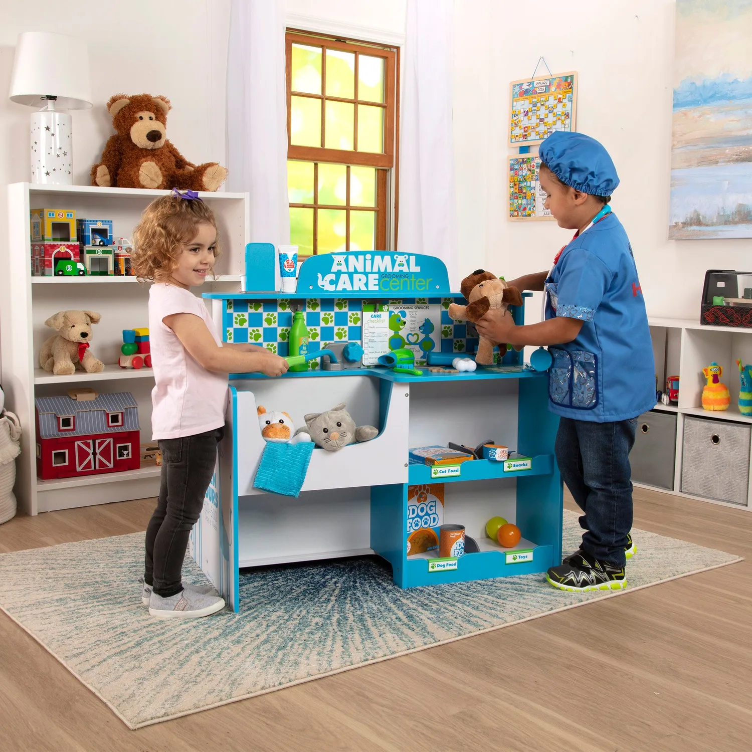 Melissa & Doug Animal Care Spielcenter Tierarzt Holz