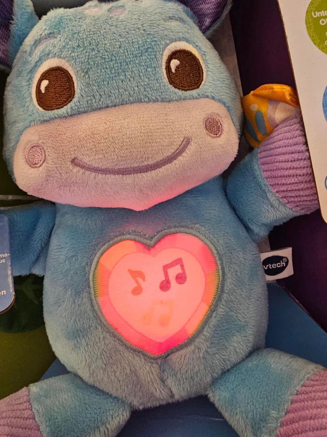 VTech Baby Flusspferd Kuscheltier 3-36 Monate mit Musik