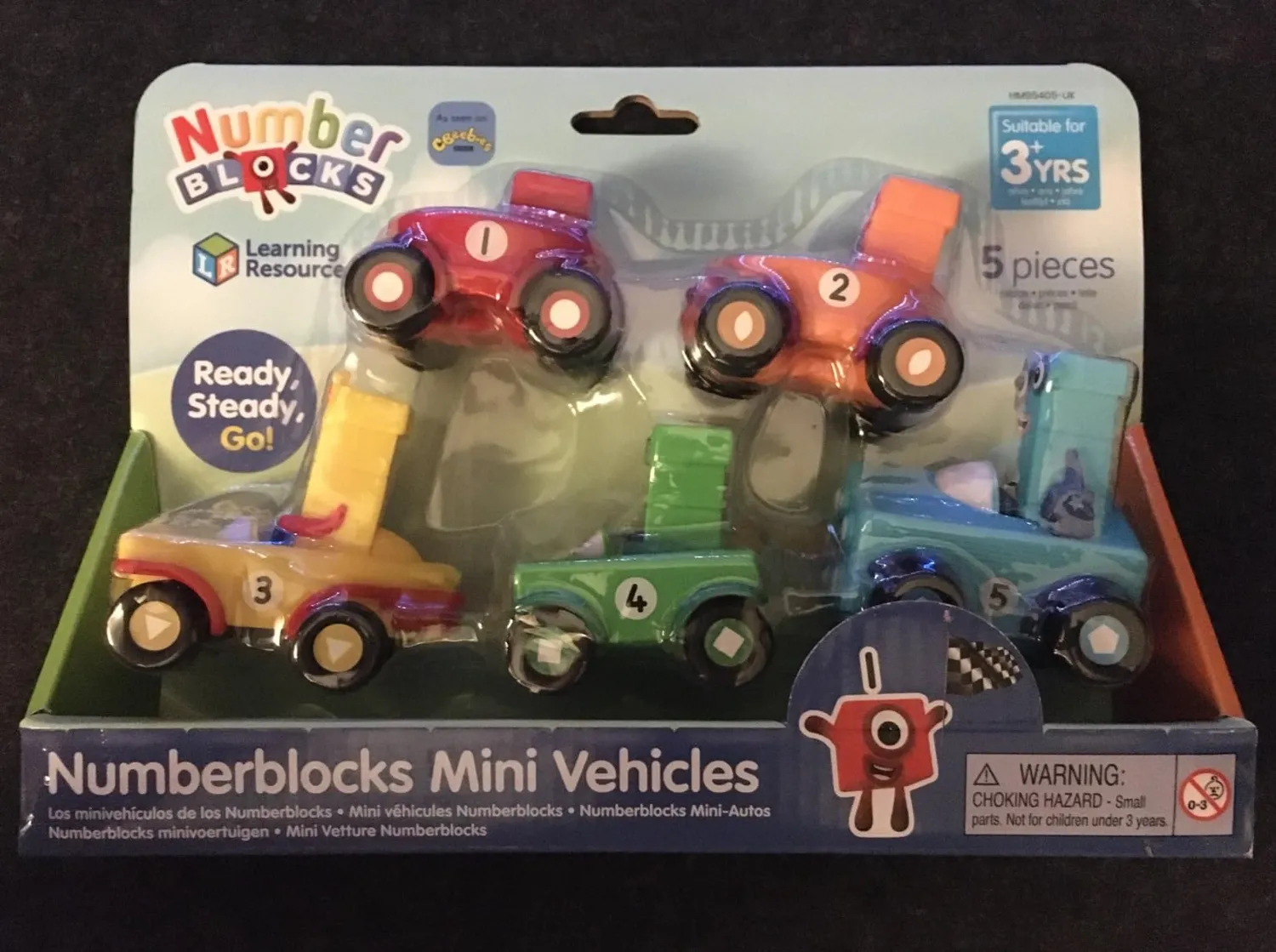 Learning Resources Numberblocks Mini-Autoset Fahrzeuge 5er Set