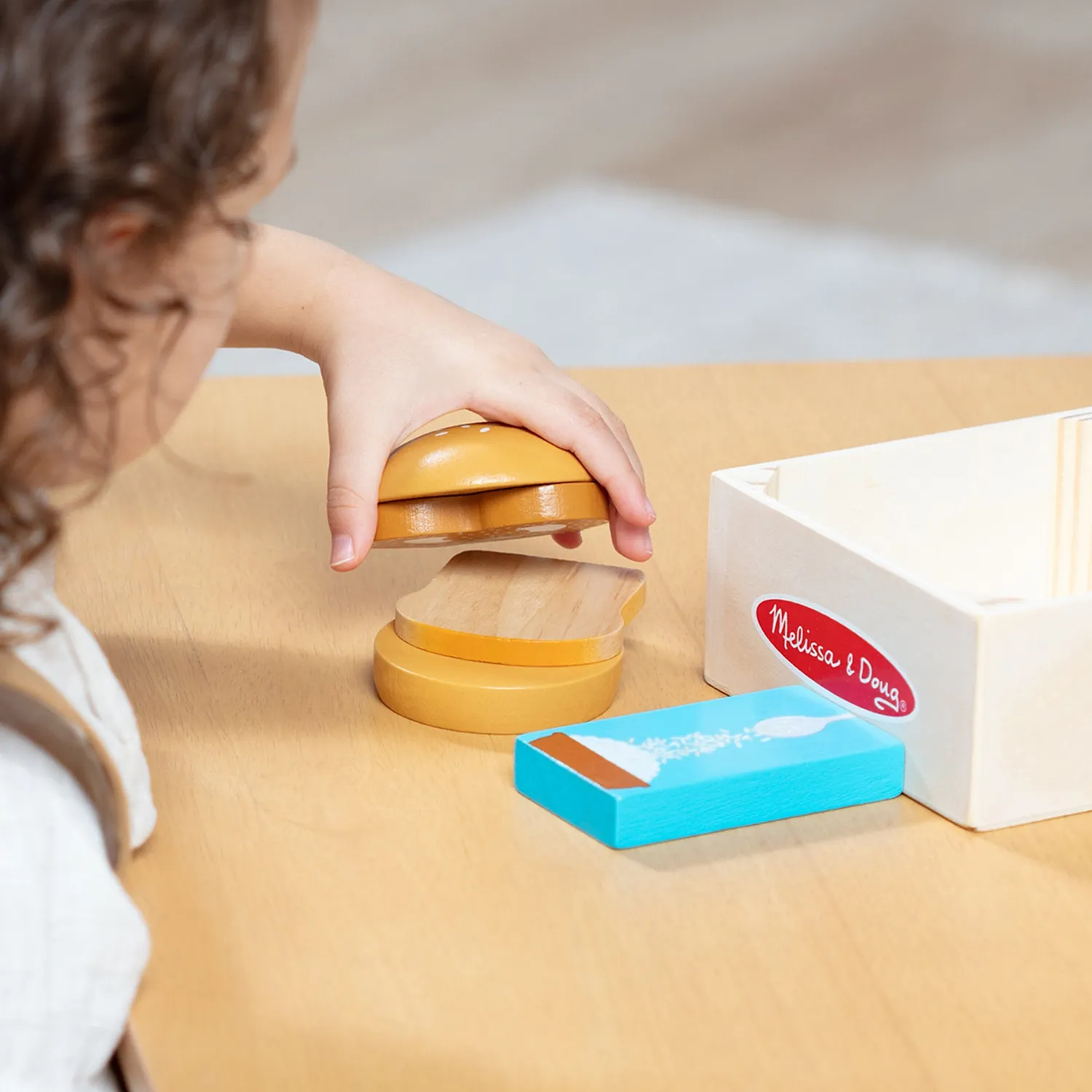 Melissa & Doug Getreide Holzlebensmittel Spielessen Set ab 2 Jahre