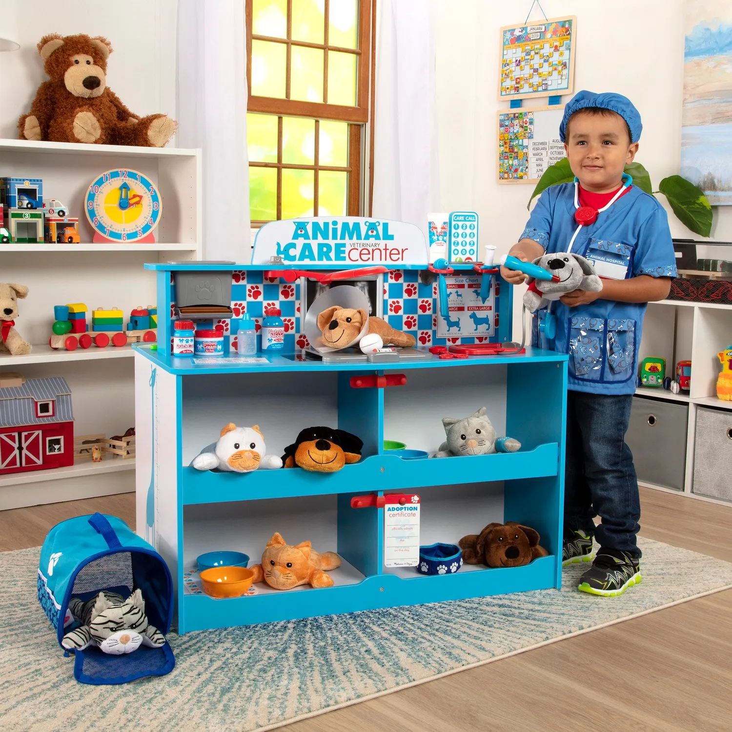 Melissa & Doug Animal Care Spielcenter Tierarzt Holz