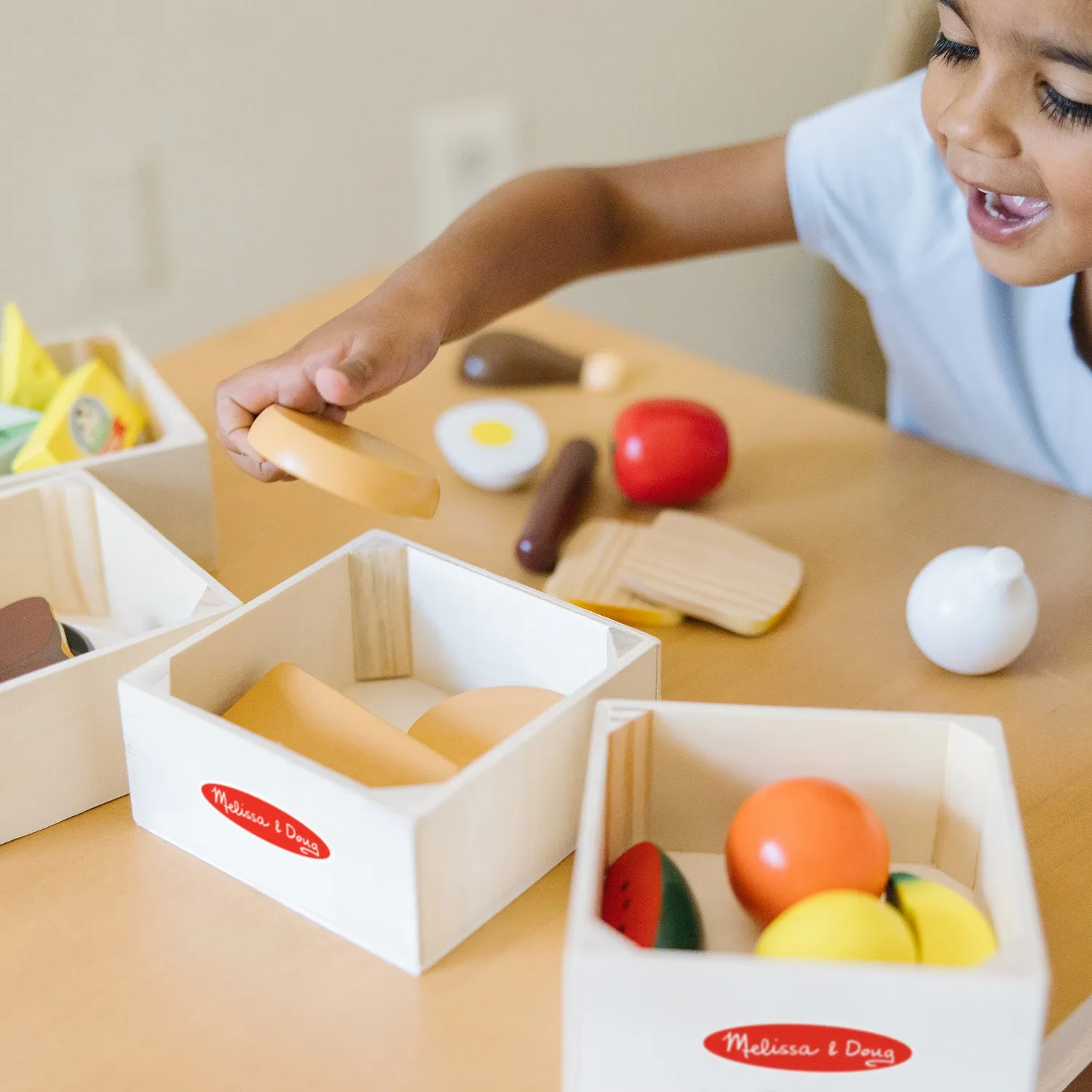 Melissa & Doug Food Groups Spiellebensmittel Holz 5 Gruppen