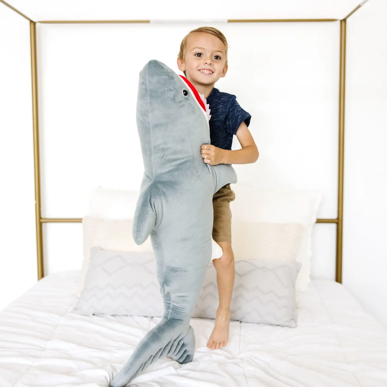 Melissa & Doug Shark Giant Plüschtier Hai riesig 90 cm