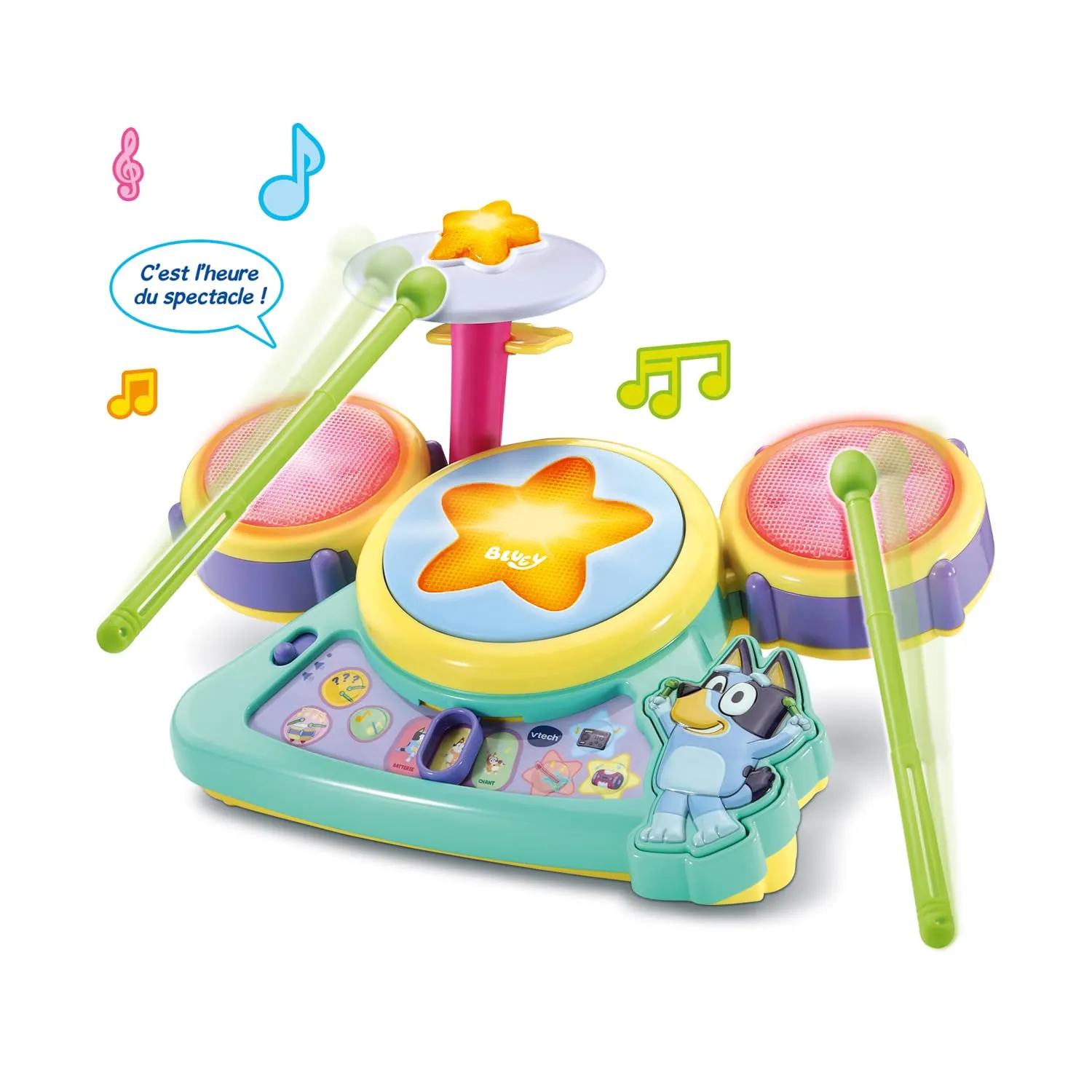 VTech Bluey Interaktives Schlagzeug Französisch ab 3 Jahren