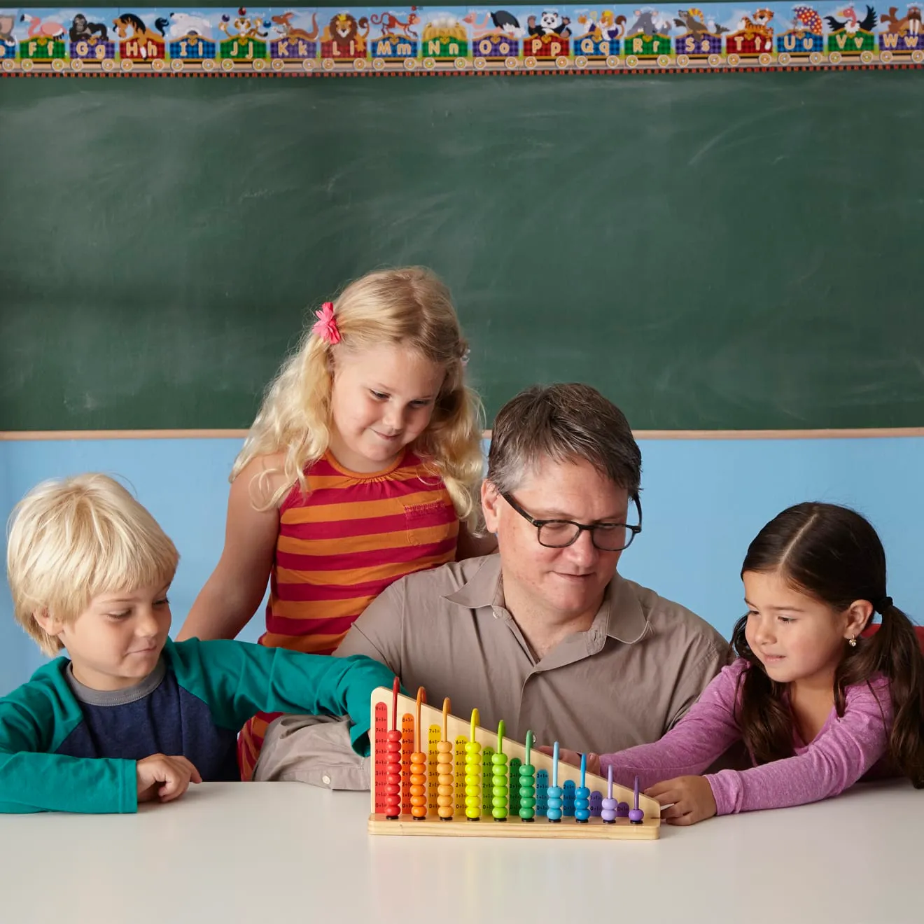 Melissa & Doug Add & Subtract Abakus Holz zum Rechnenlernen