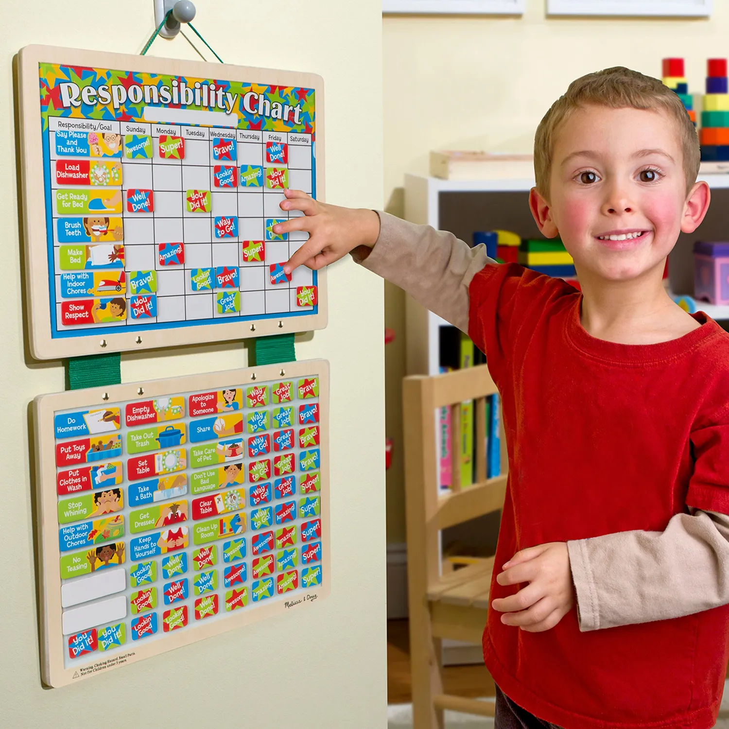 Melissa and Doug Magnettafel Aufgaben Belohnung 89 Magnete