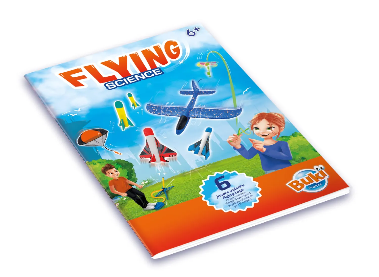 Buki 2173 Flying Science Flugspielzeug Set 6-tlg draußen