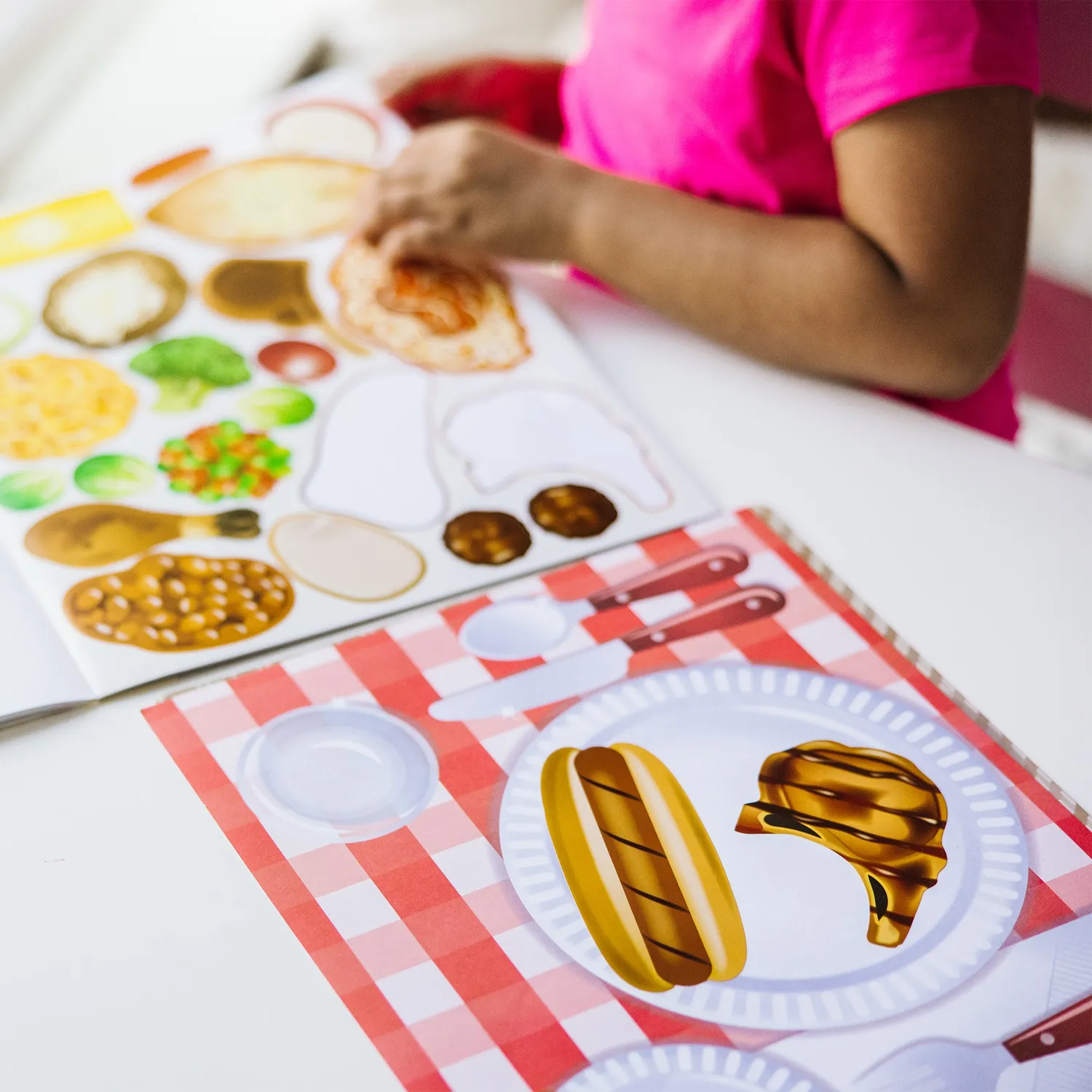 Melissa & Doug Make-a-Meal Stickerbuch Essen 225 Sticker
