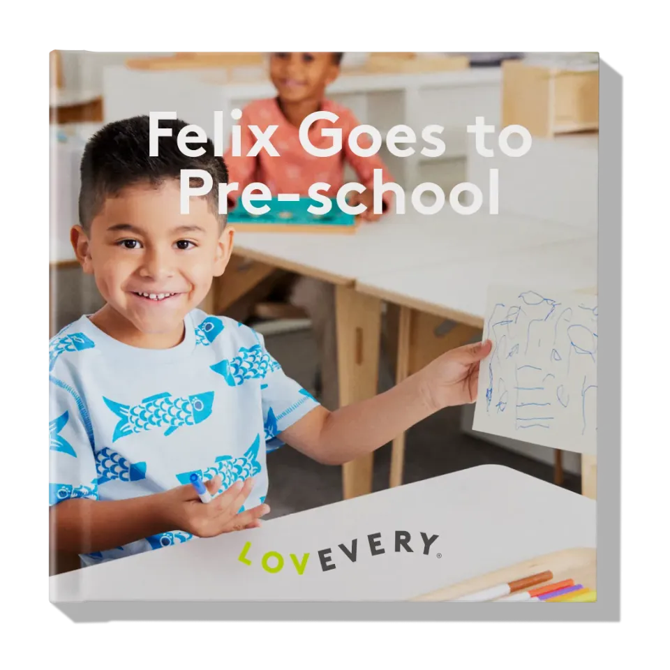 Lovevery Felix Goes to Pre-school Buch Kindergarten