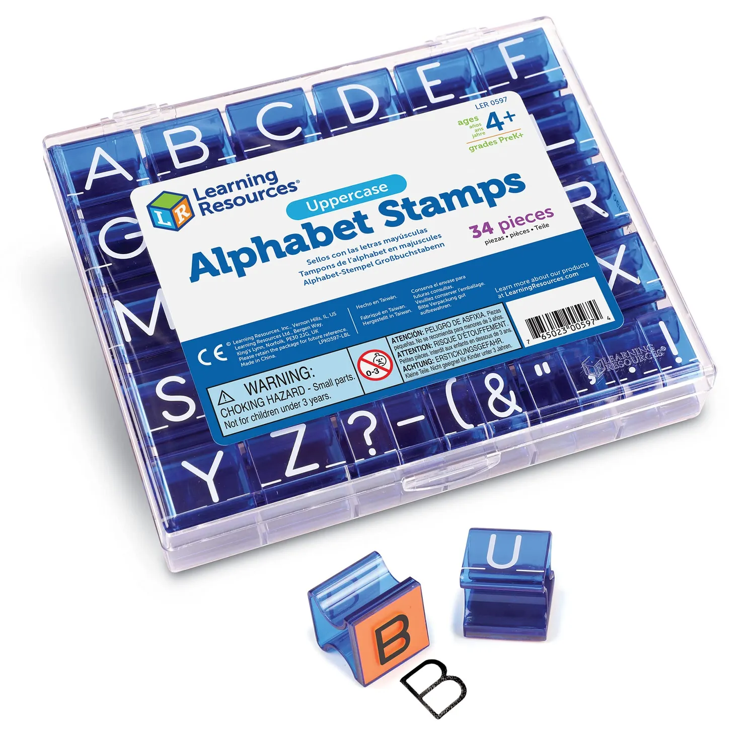 Learning Resources Alphabet Stempel Großbuchstaben 34-teilig Box