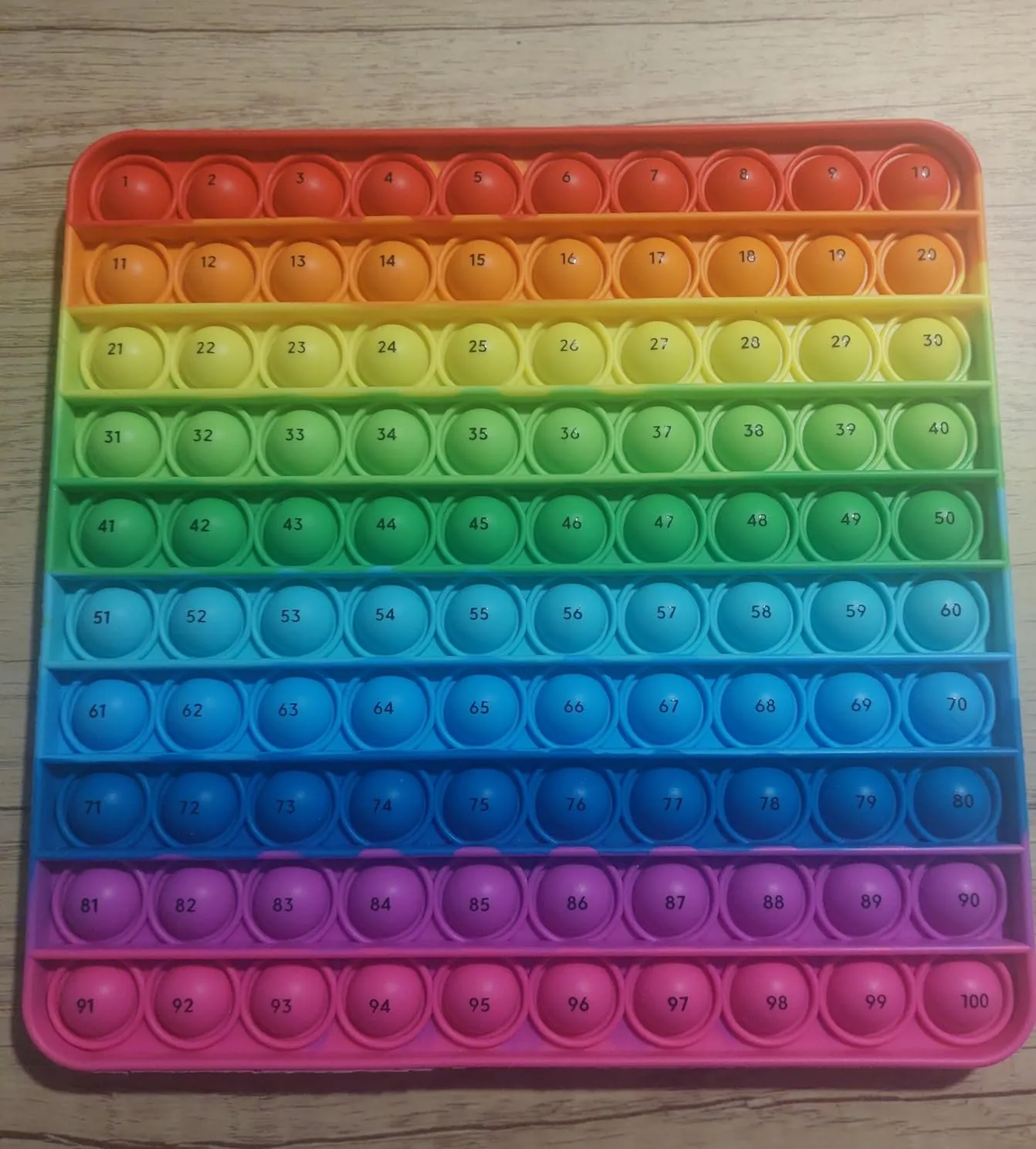 Learning Resources Poppit Hunderter Zahlenbrett Sensorikspielzeug 1-100