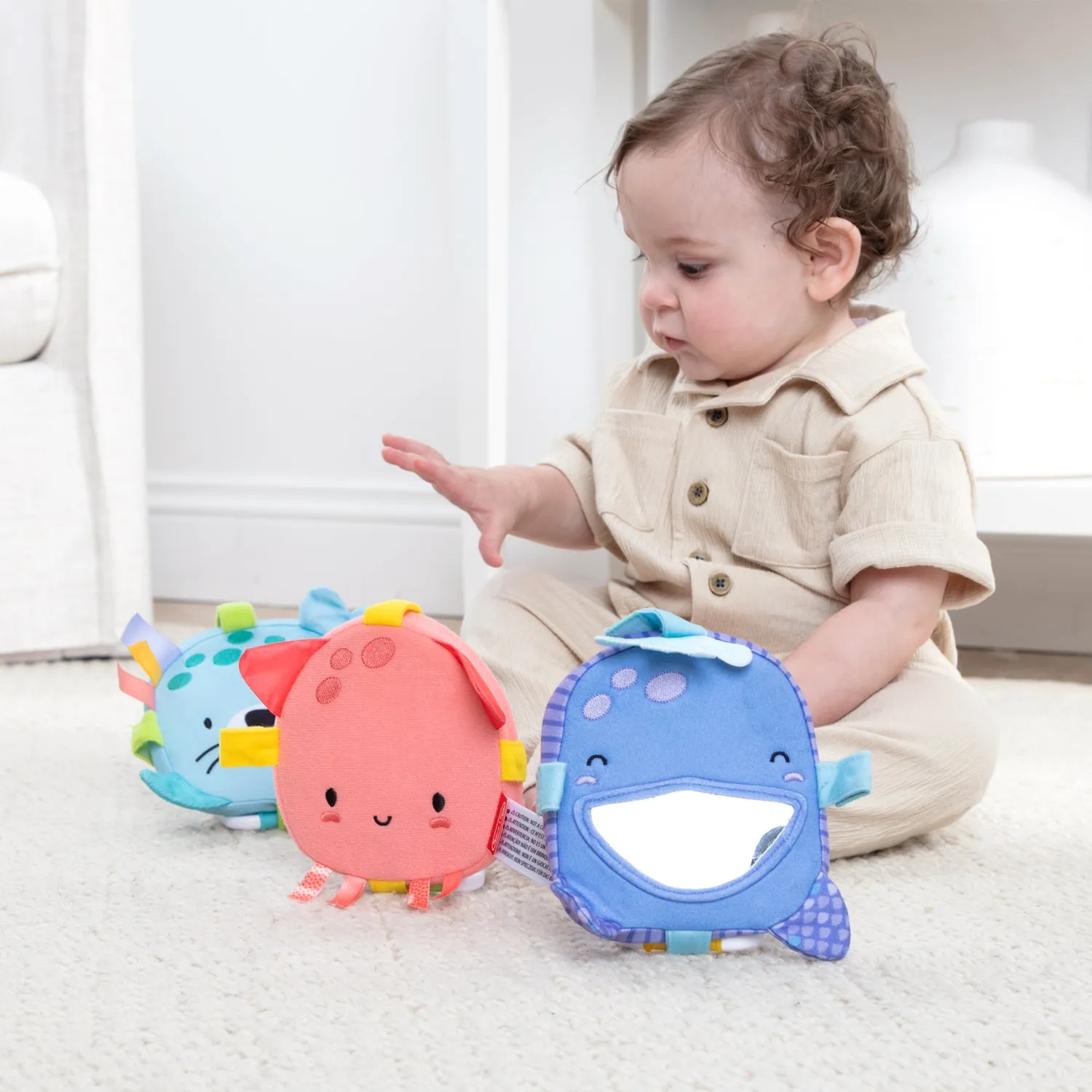 Melissa and Doug Ocean Waves Bounce Back Links Babyspielzeug 3er Set