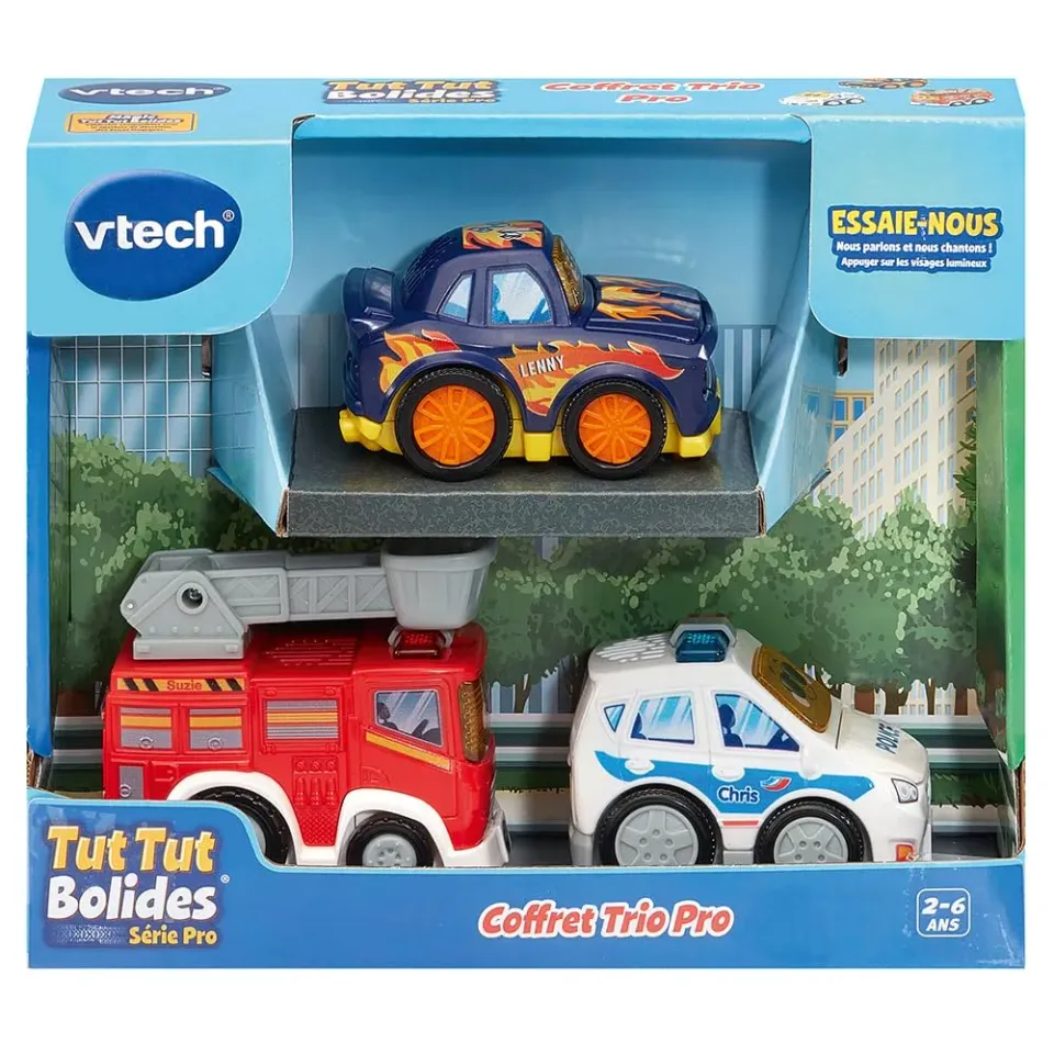 VTech Tut Tut Flitzer 3er Set Polizei Feuerwehr Rennen