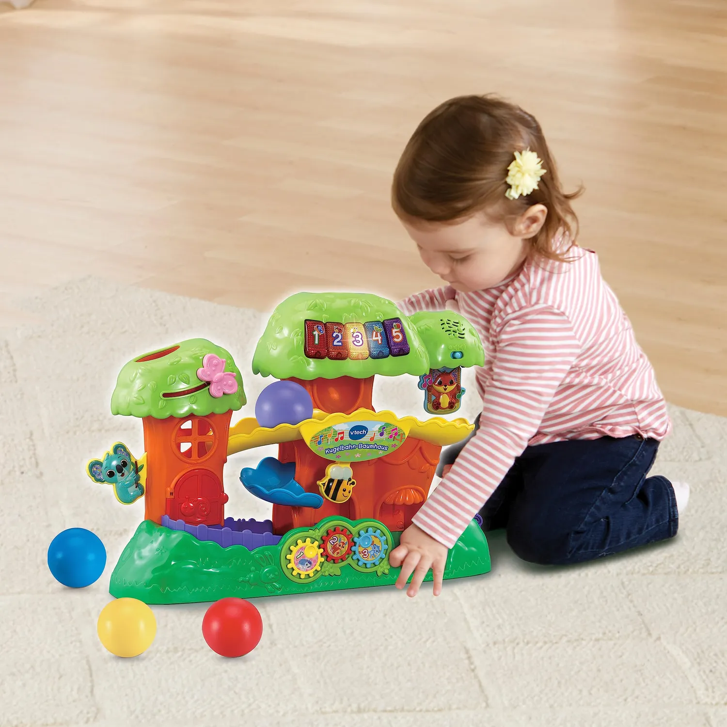 VTech Baby Kugelbahn Baumhaus mit 4 Bällen 12-36 Monate