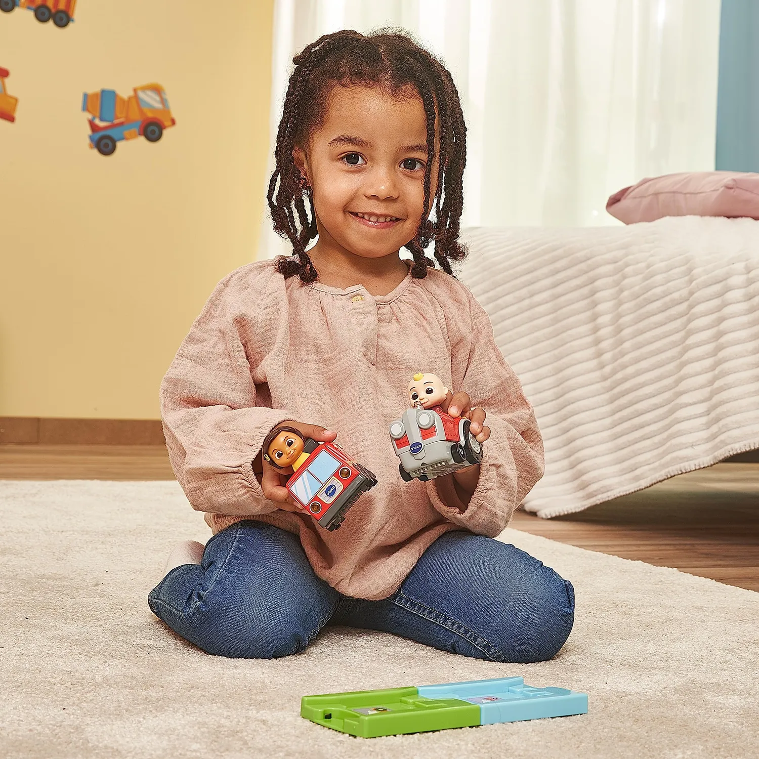 VTech Tut Tut Baby Flitzer CoComelon JJs Traktor Spielzeugauto Schiene