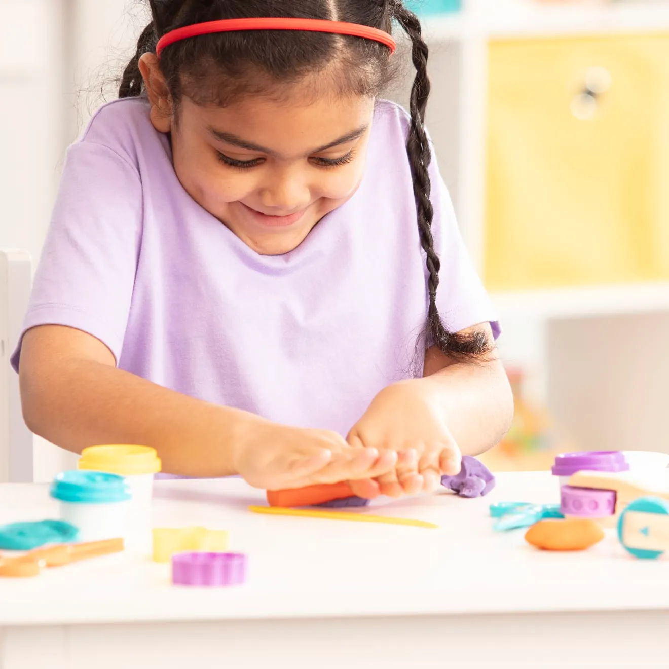 Melissa & Doug Created by Me! Knete Set 4 Farben 8 Tools