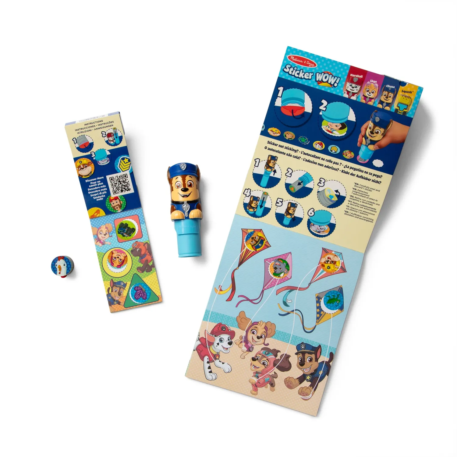 Melissa & Doug Sticker WOW! PAW Patrol Chase Sticker-Set 500 Teile ab 3 Jahre