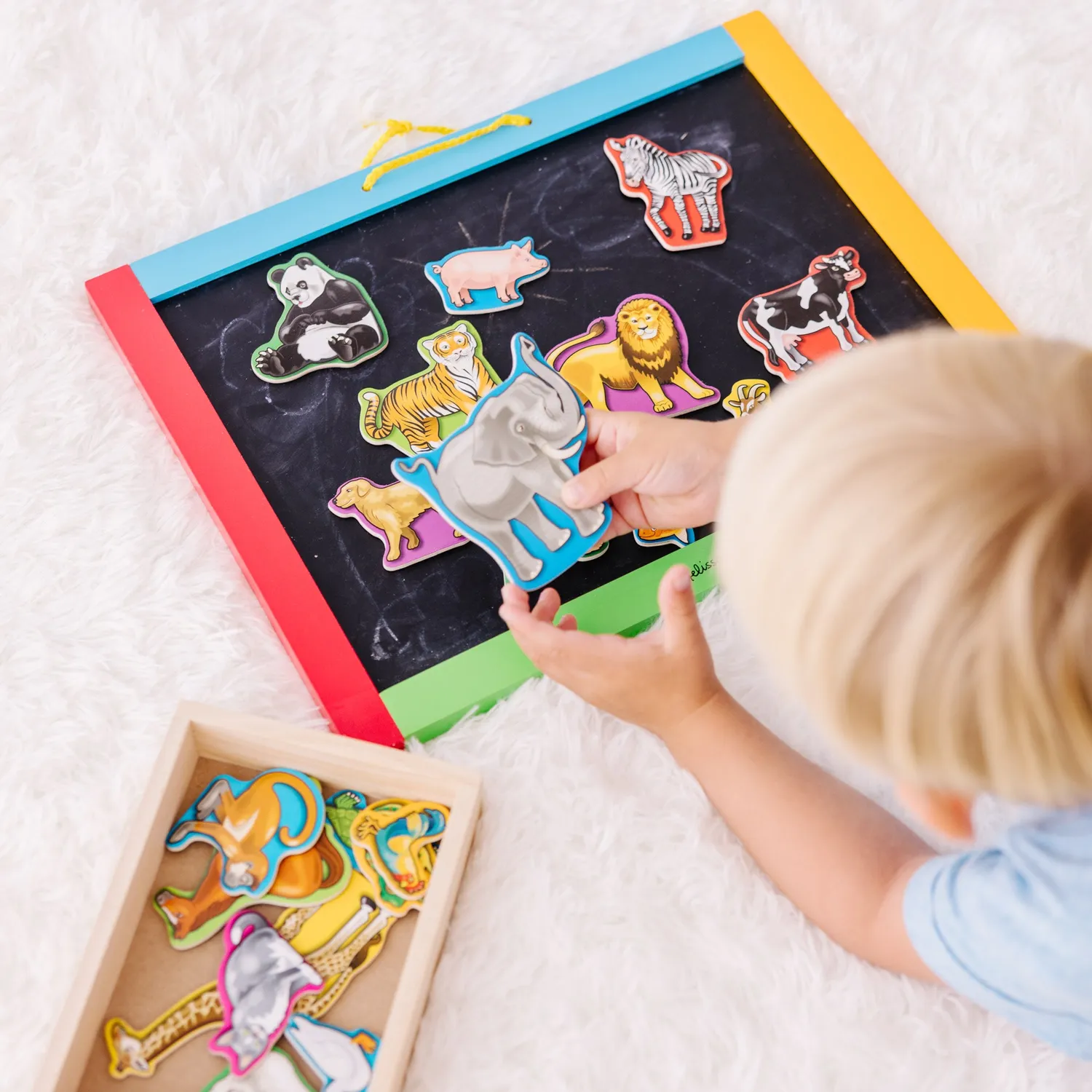 Melissa & Doug Tier Magnete Holz 20-teilig
