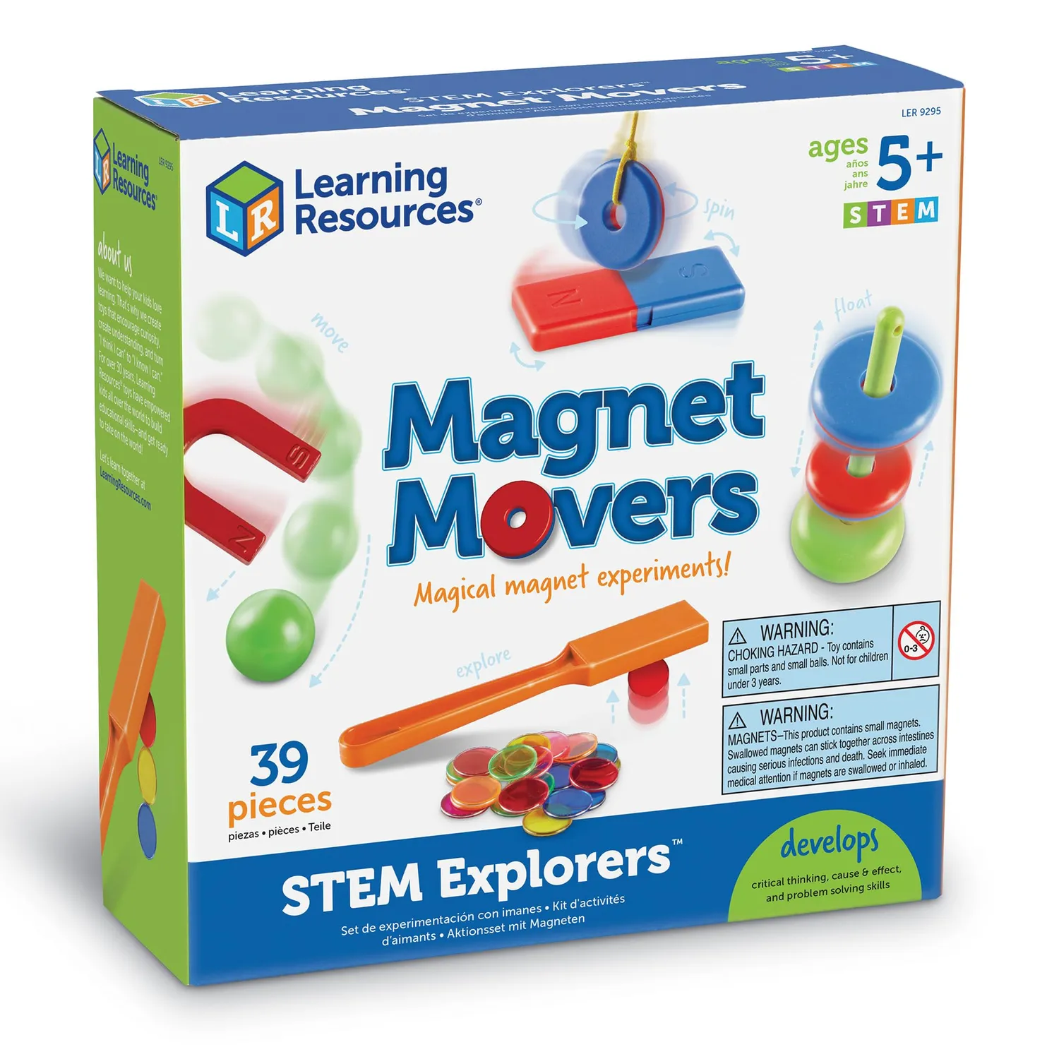 Learning Resources LER9295 Magnet Movers Experimentierset