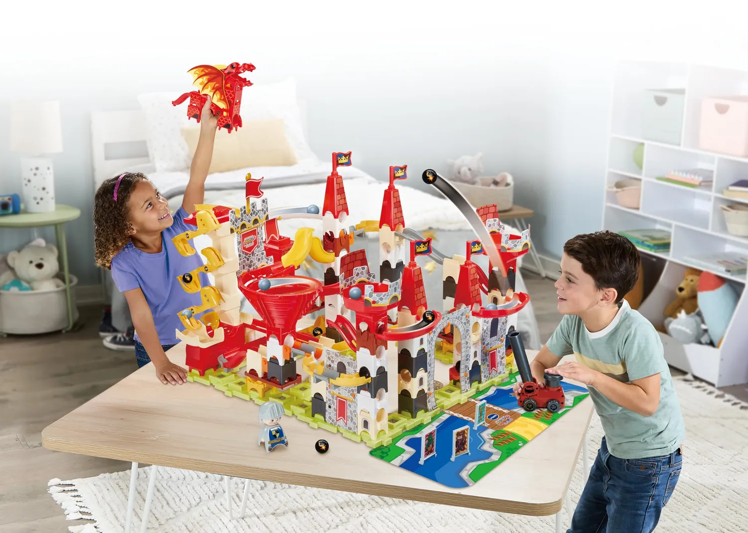 VTech Marble Rush Drachenschloss Kugelbahn 10 Murmeln englisch