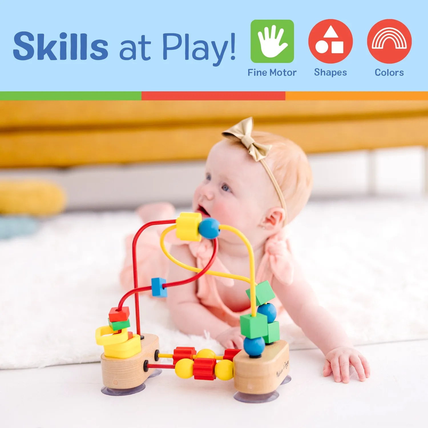Melissa & Doug First Skills Lernspielzeug Set Baby 3-teilig