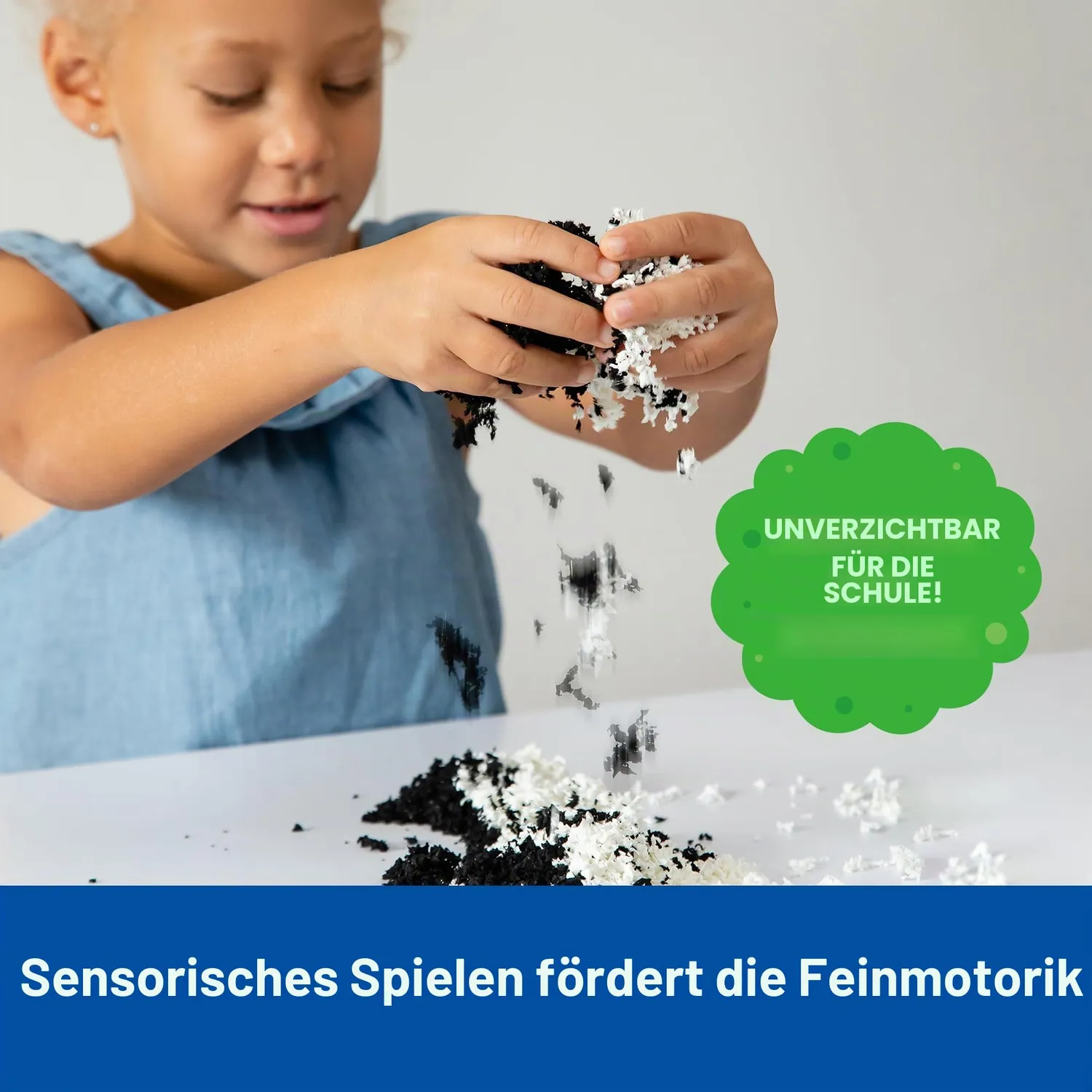 Learning Resources Playfoam Pluffle X-Röhre Sensorikspielzeug Schwarz-Weiß fliessend